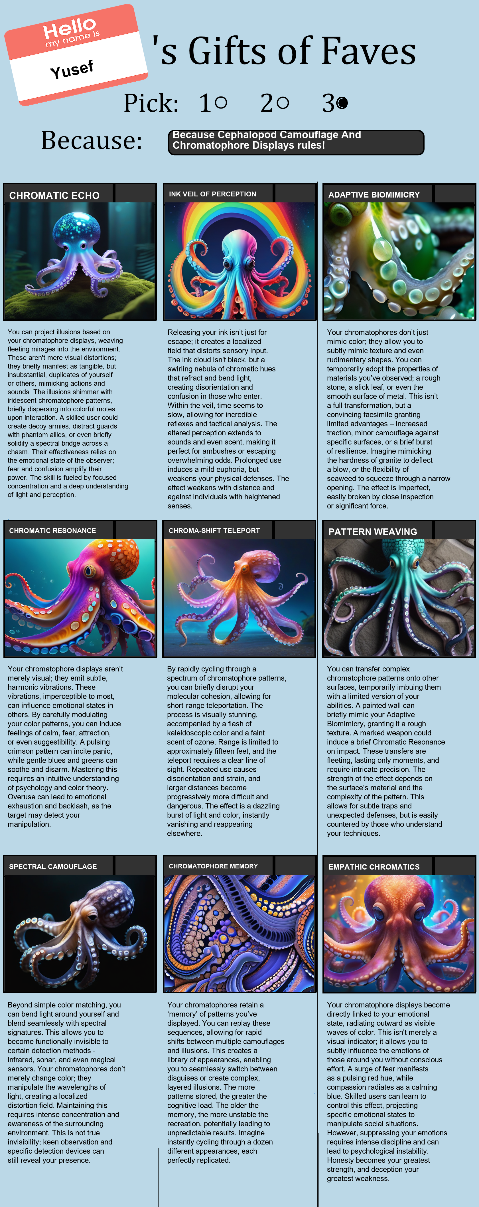 Cephalopod Camouflage And Chromatophore Displays