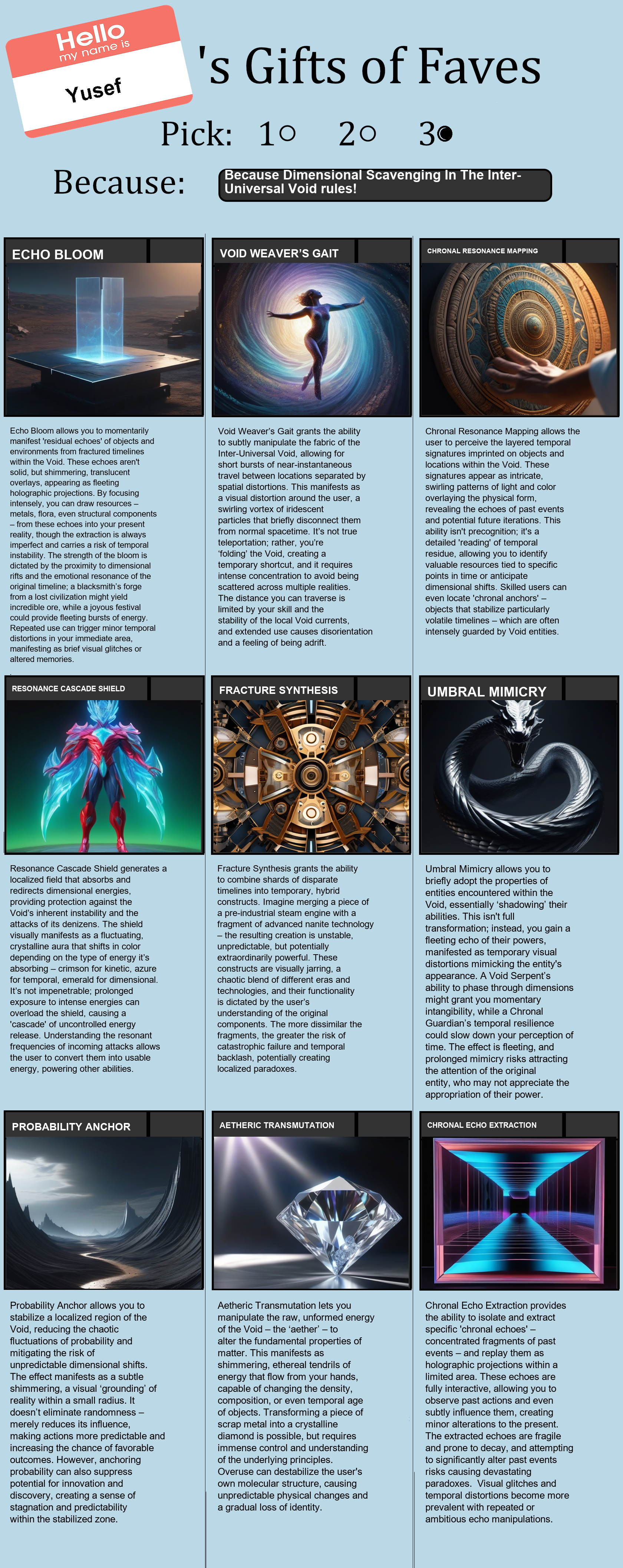 Dimensional Scavenging In The Inter-Universal Void