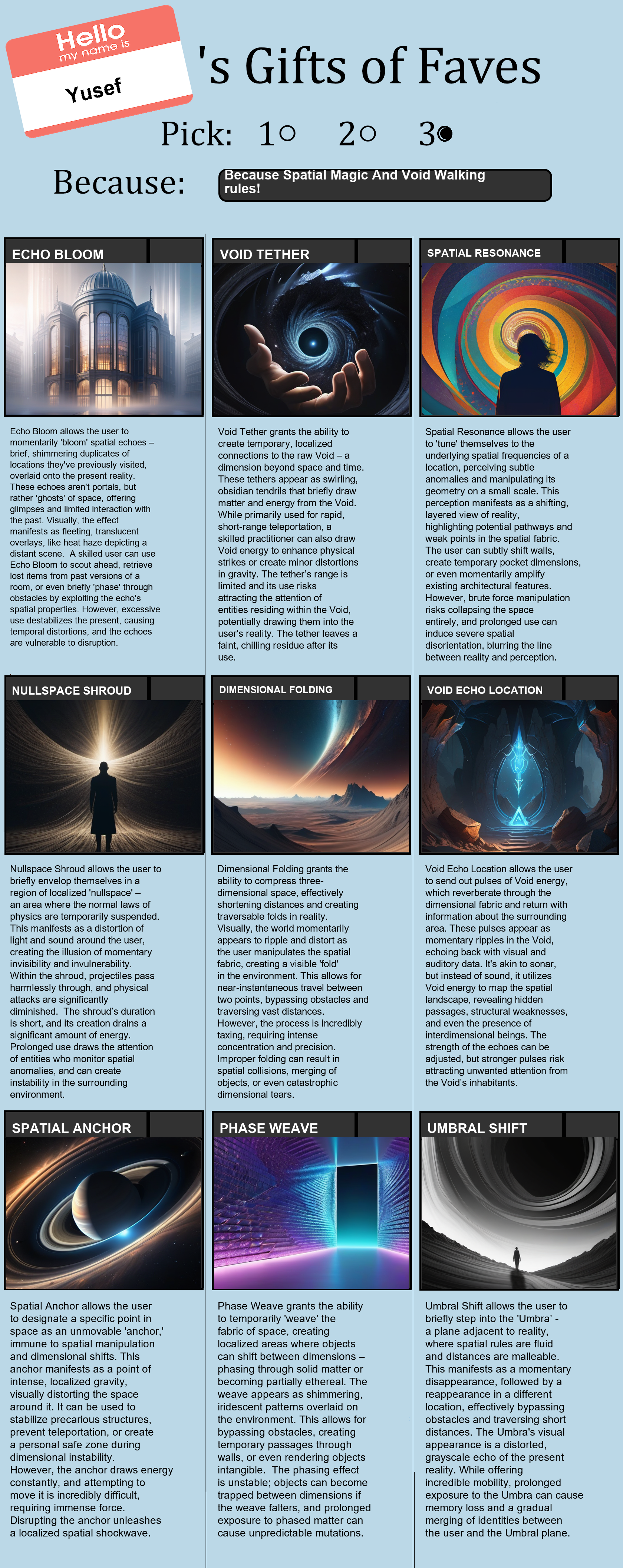 Spatial Magic And Void Walking