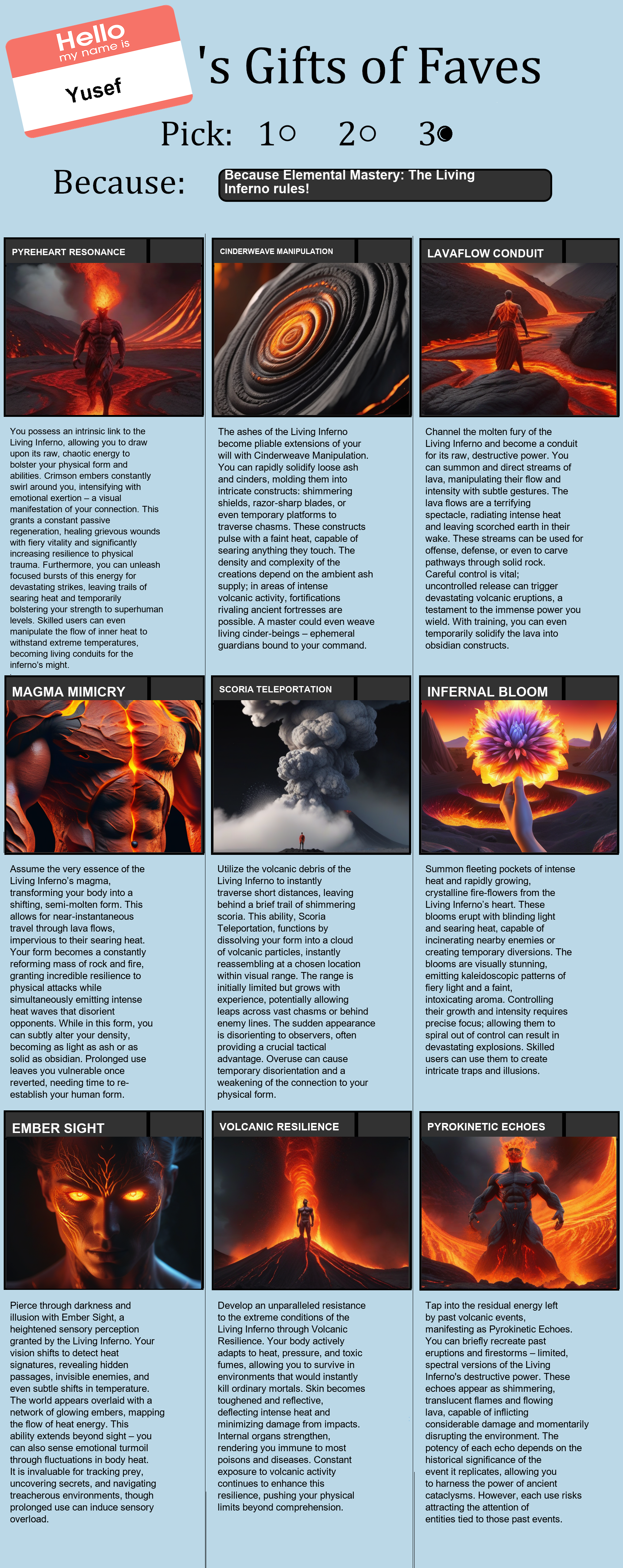 Elemental Mastery: The Living Inferno