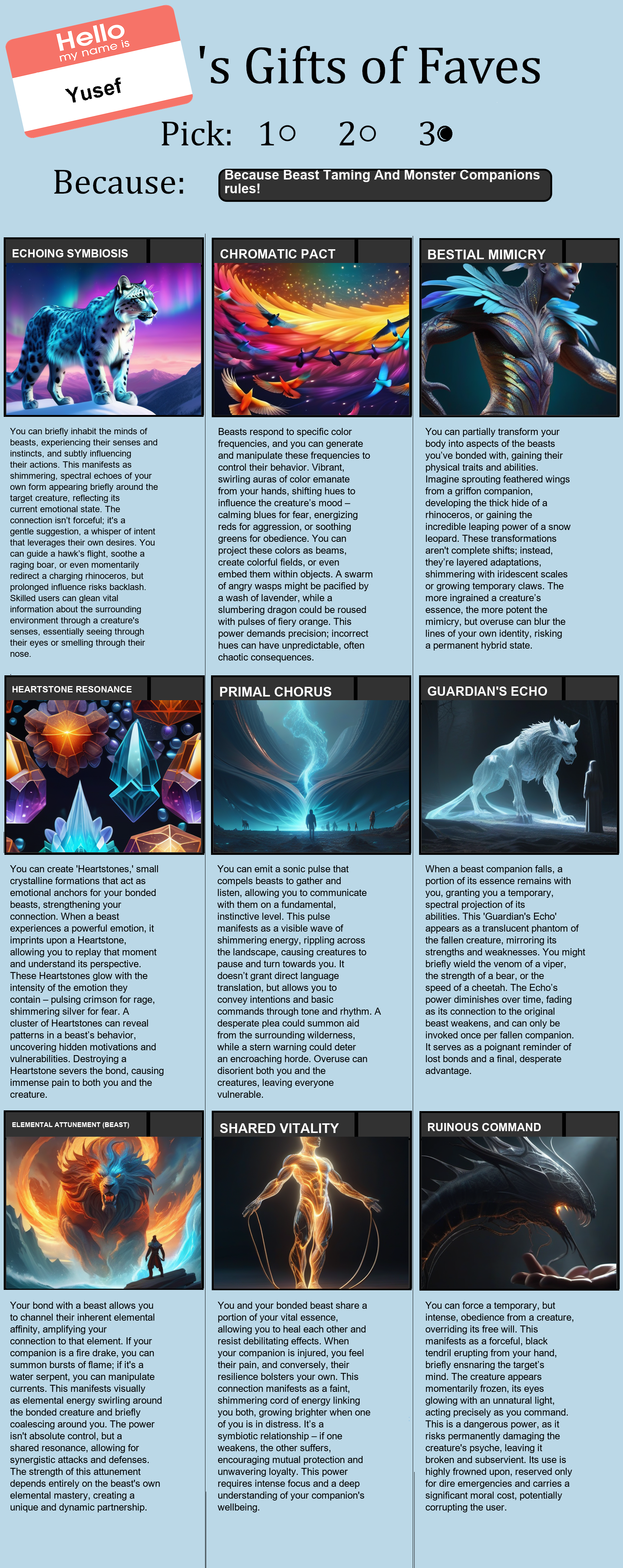 Beast Taming And Monster Companions