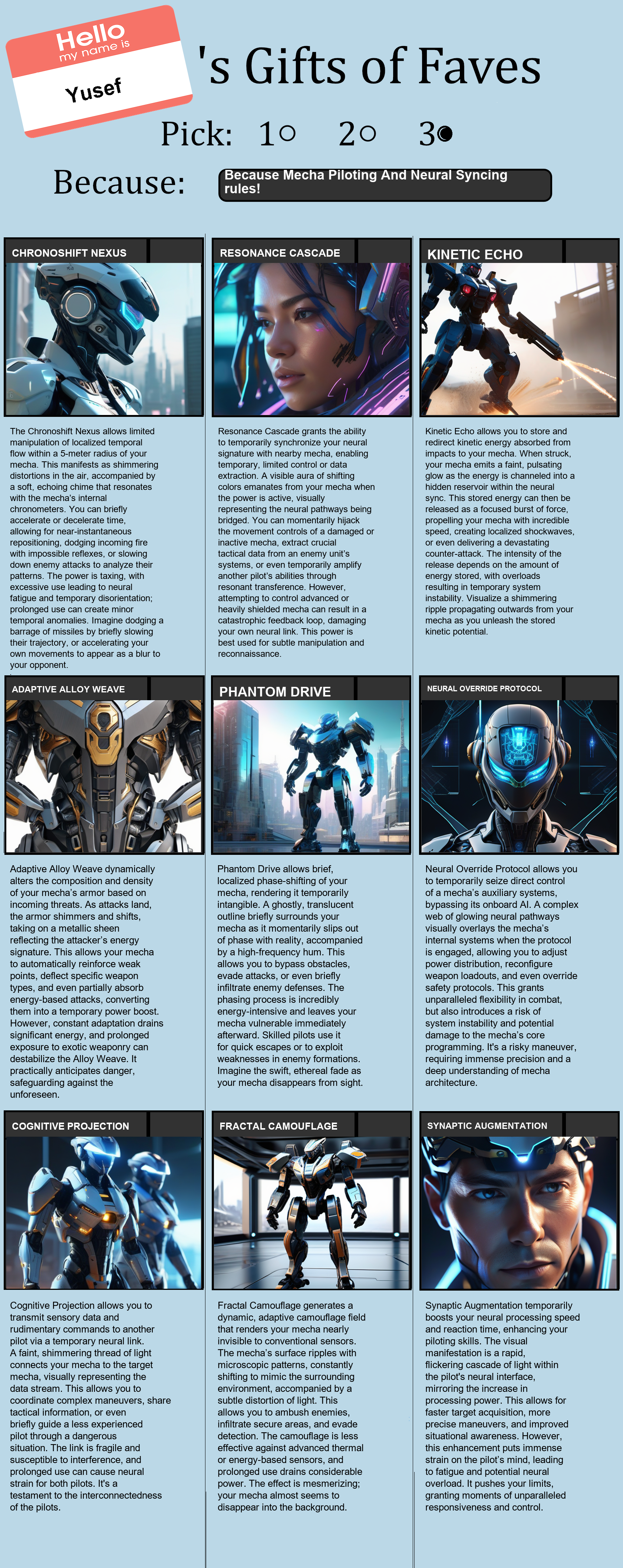 Mecha Piloting And Neural Syncing