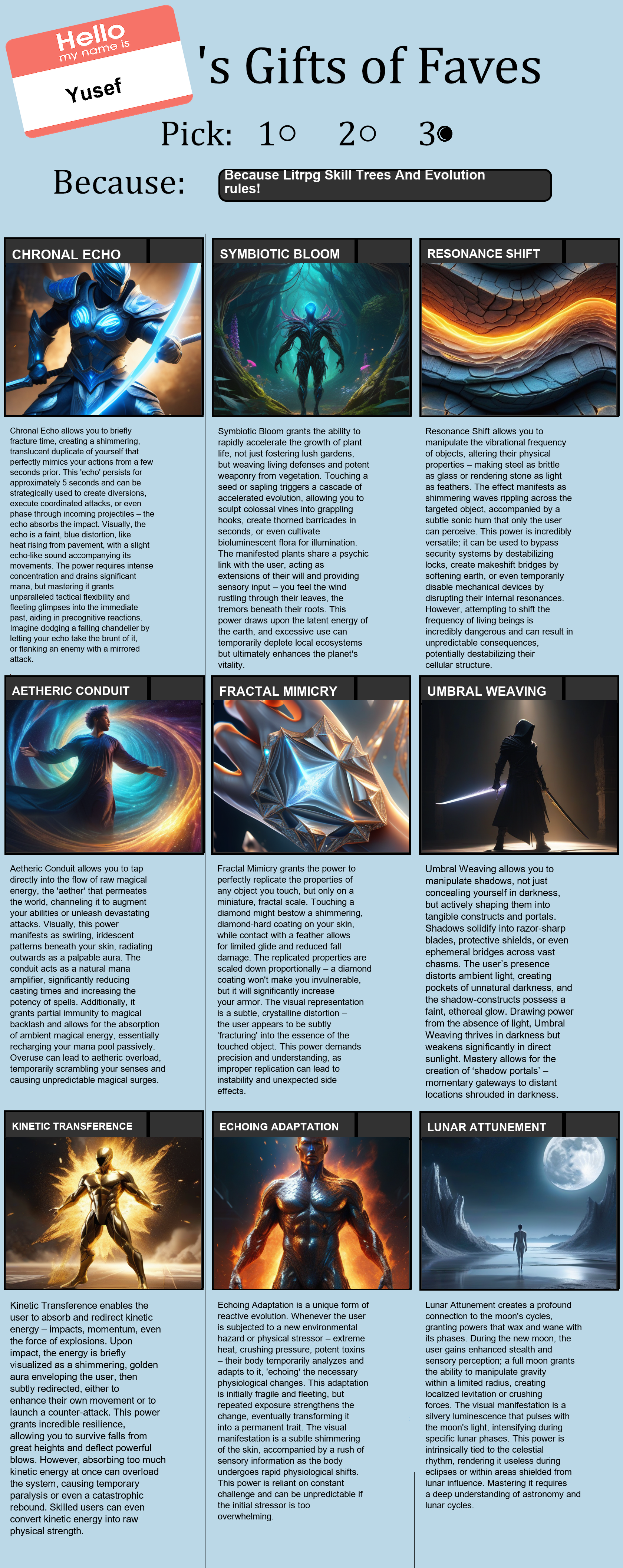 Litrpg Skill Trees And Evolution