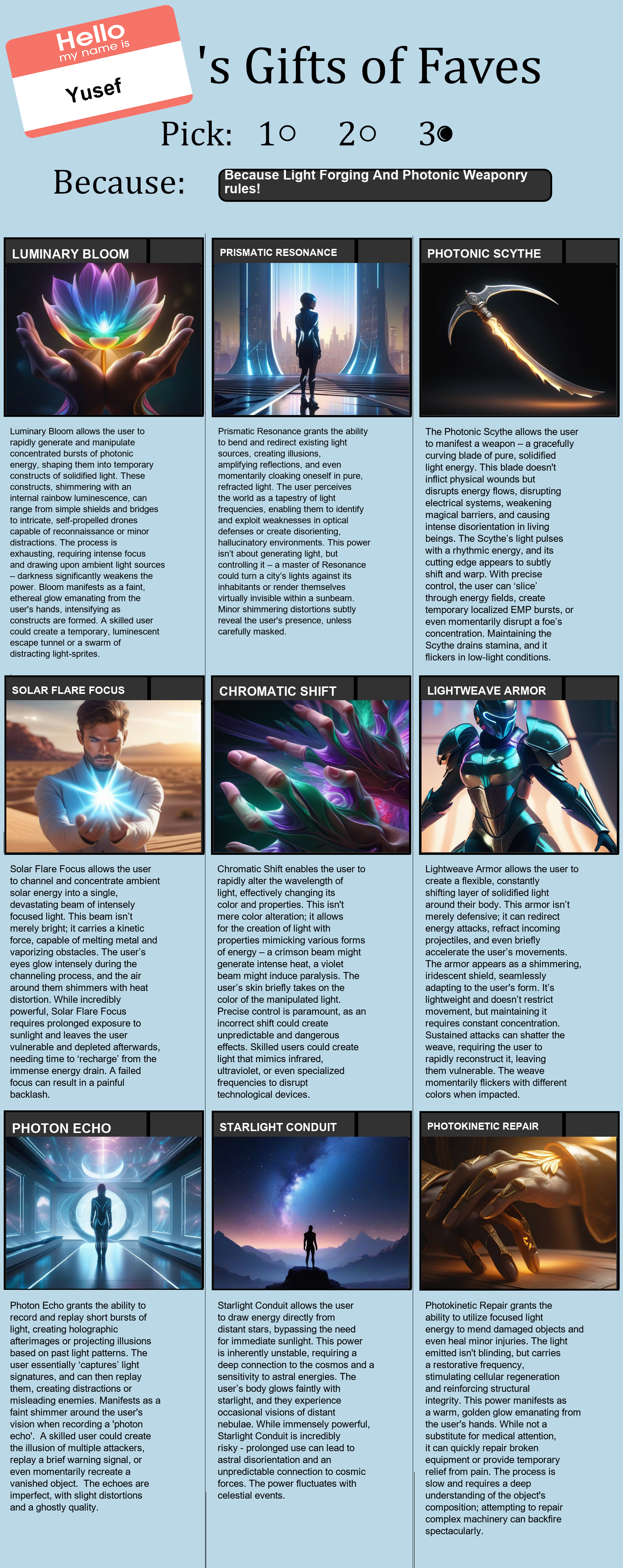 Light Forging And Photonic Weaponry