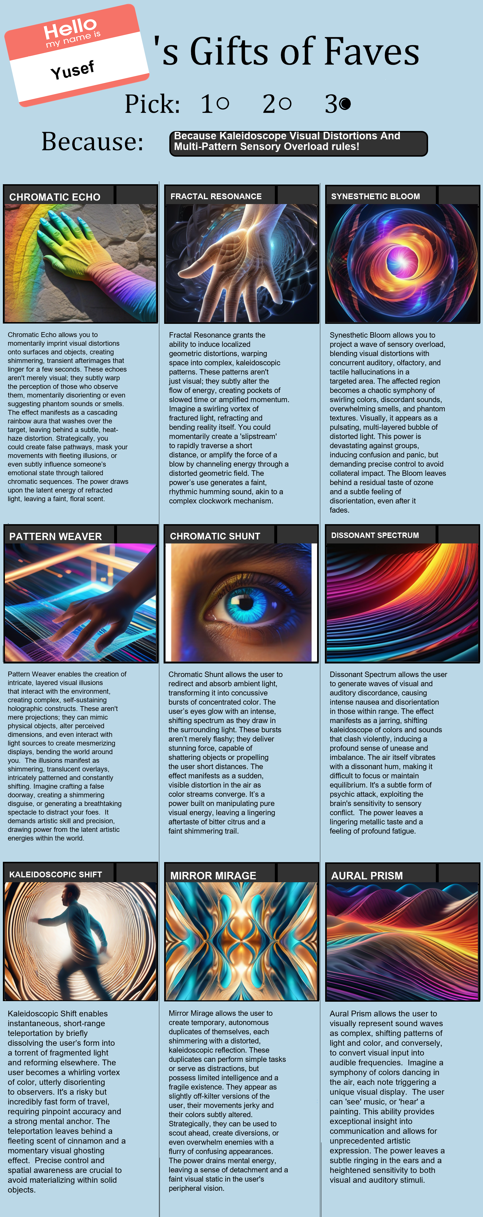 Kaleidoscope Visual Distortions And Multi-Pattern Sensory Overload