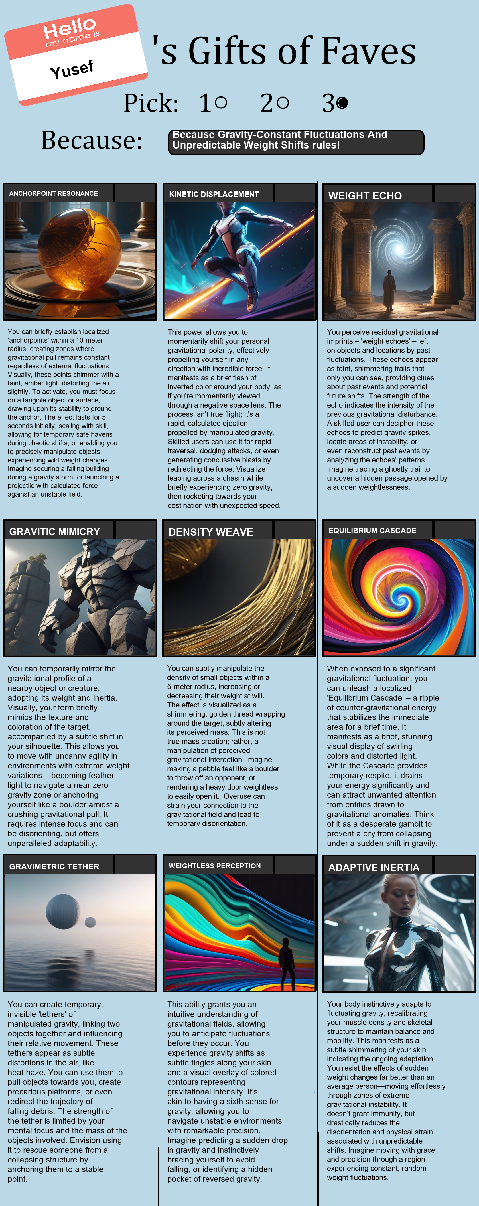 Gravity-Constant Fluctuations And Unpredictable Weight Shifts