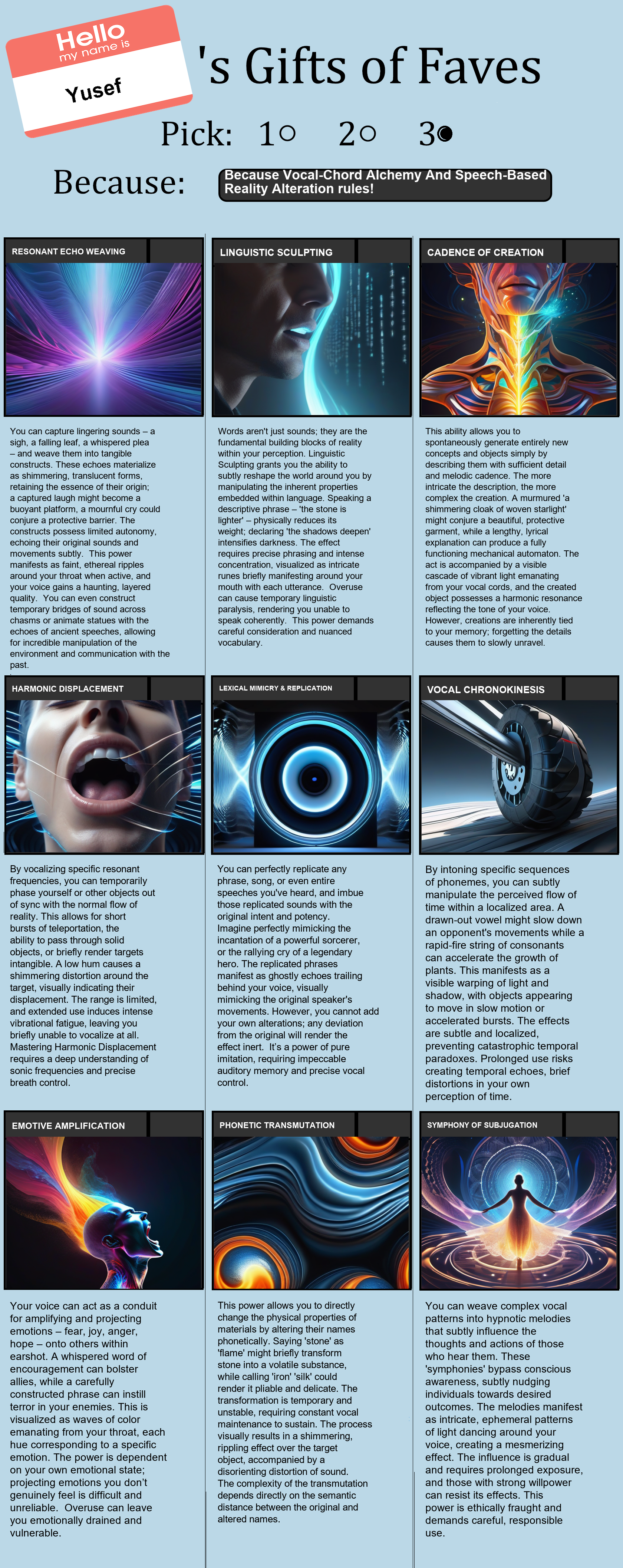 Vocal-Chord Alchemy And Speech-Based Reality Alteration