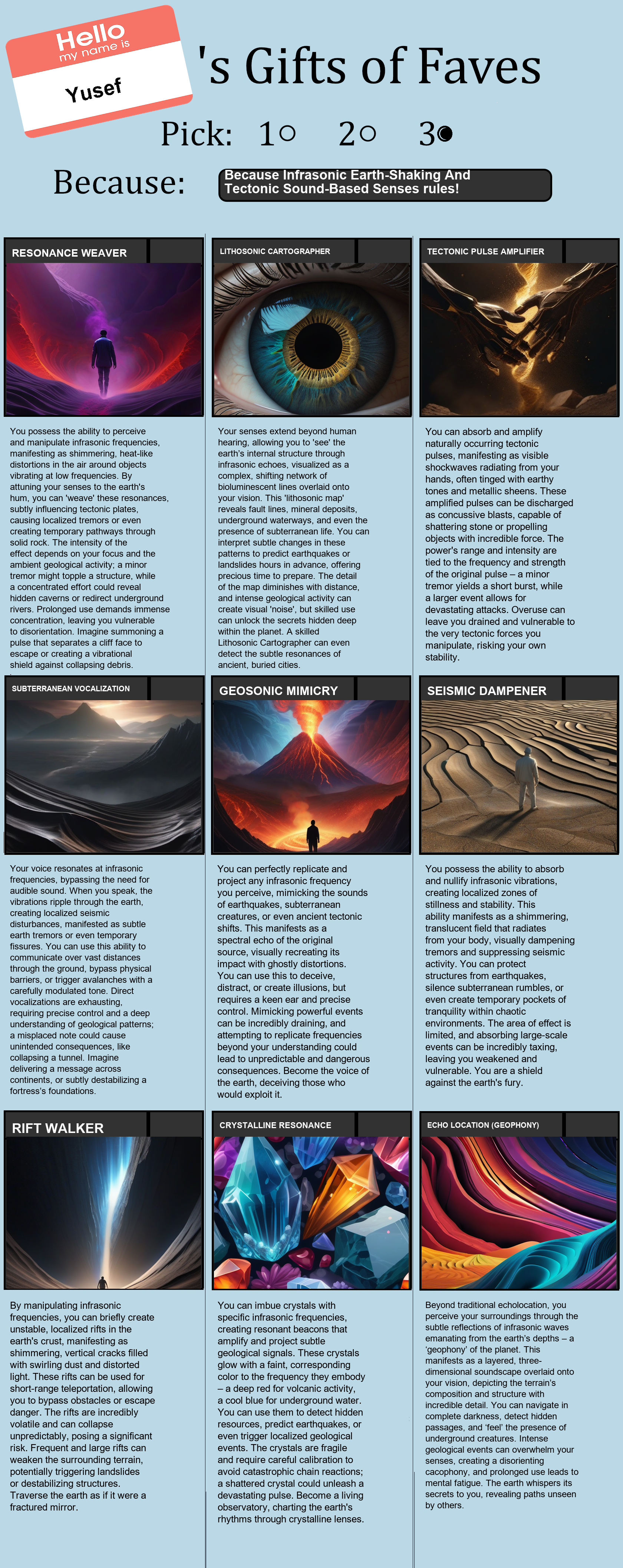 Infrasonic Earth-Shaking And Tectonic Sound-Based Senses