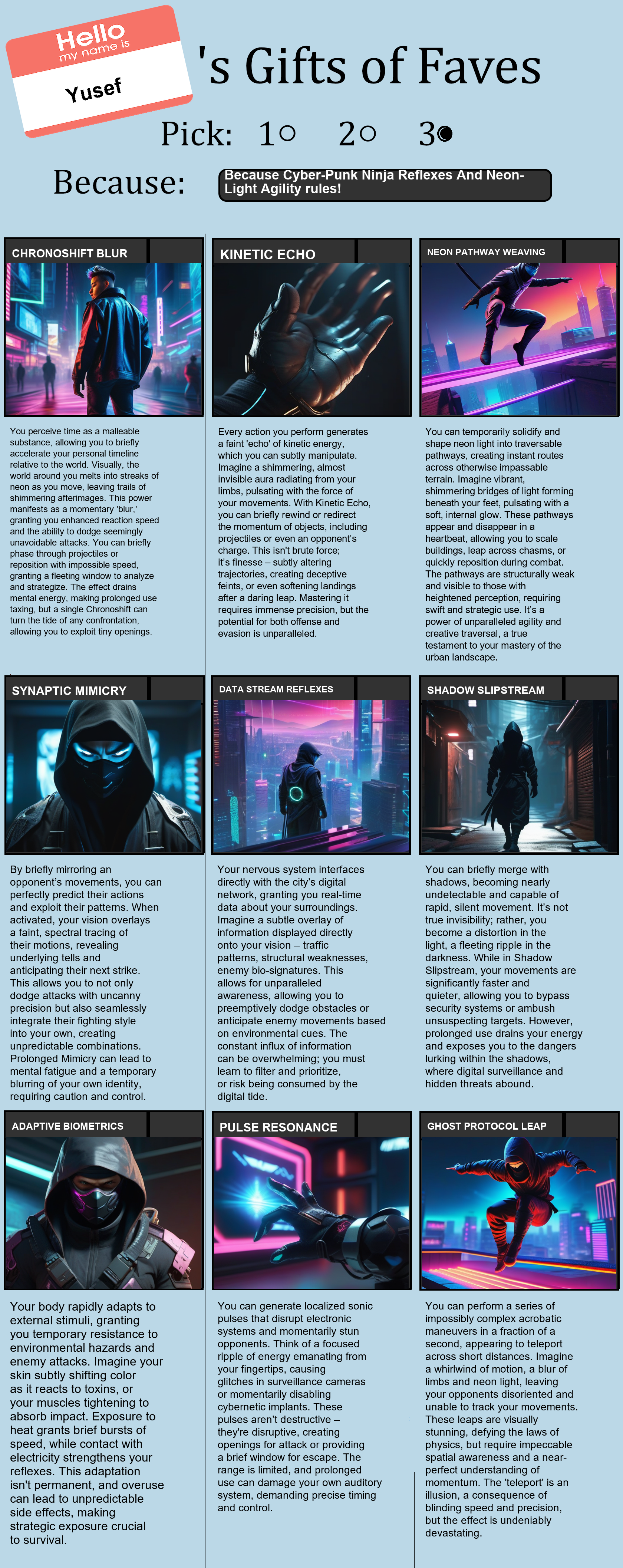 Cyber-Punk Ninja Reflexes And Neon-Light Agility