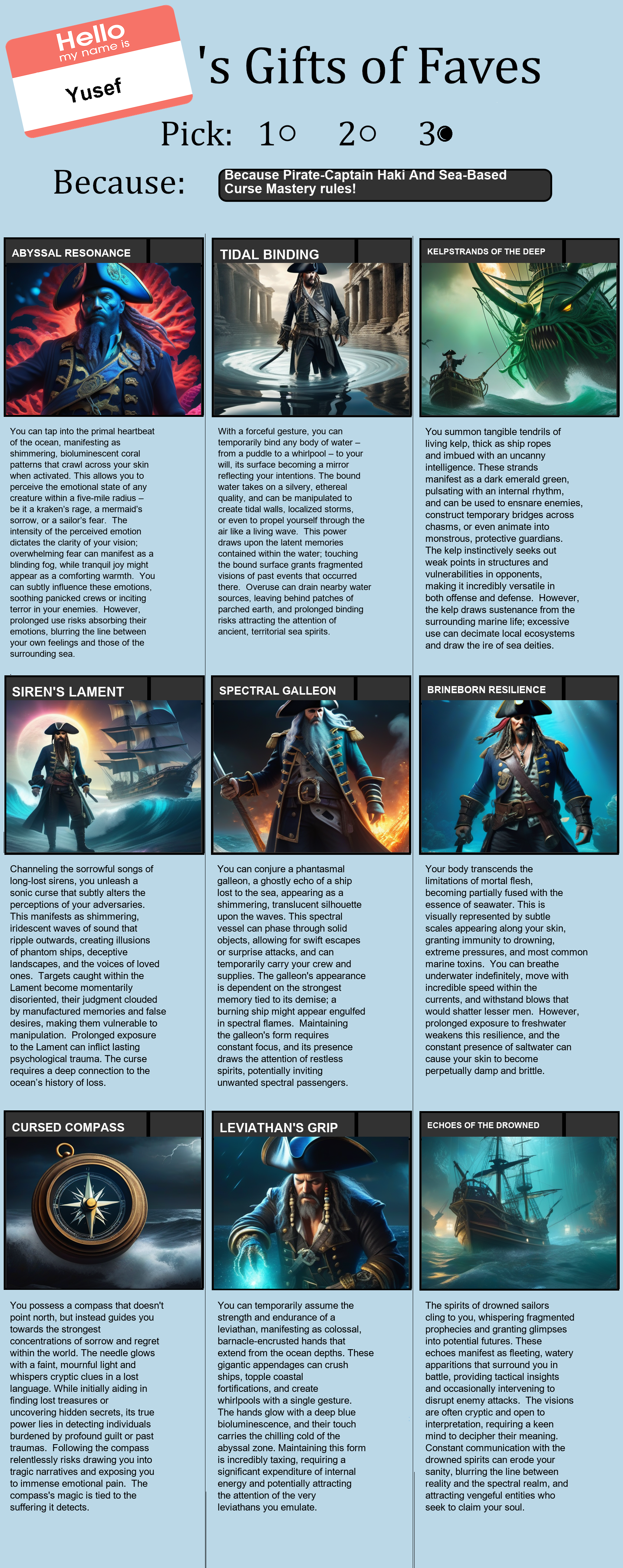 Pirate-Captain Haki And Sea-Based Curse Mastery