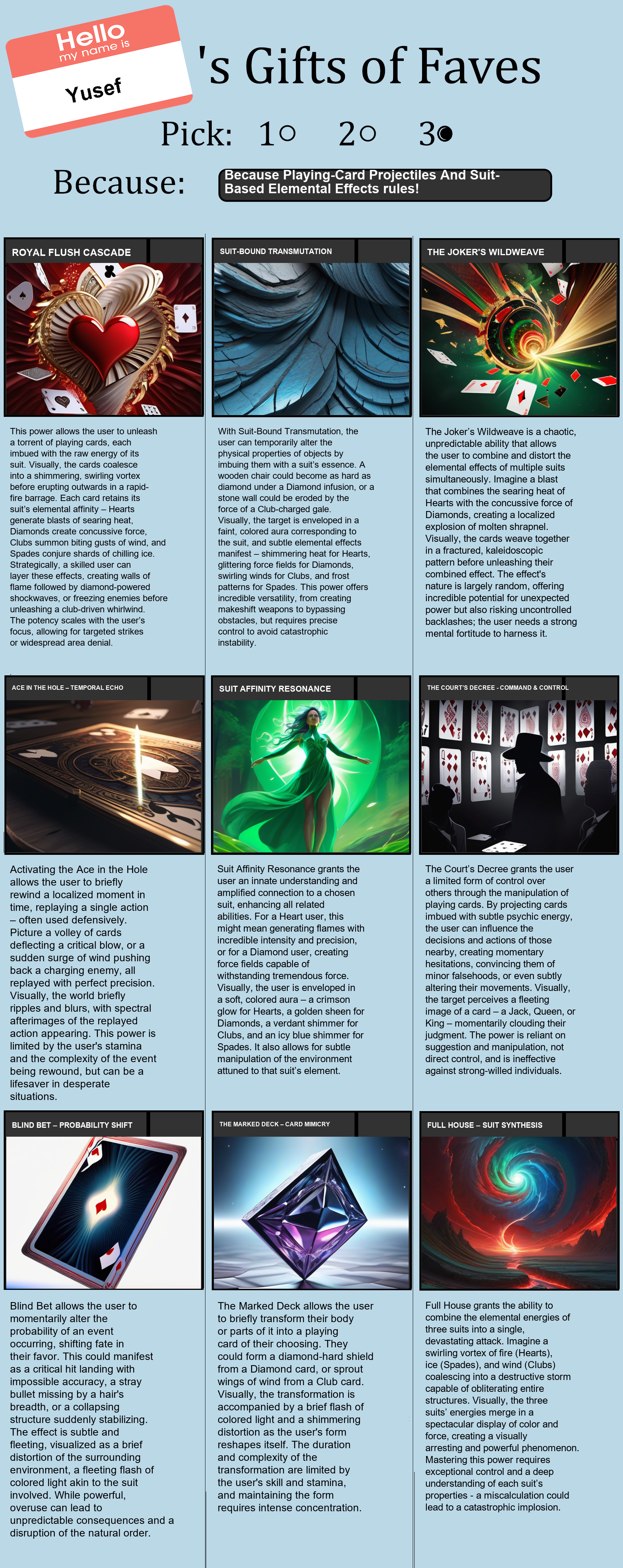 Playing-Card Projectiles And Suit-Based Elemental Effects