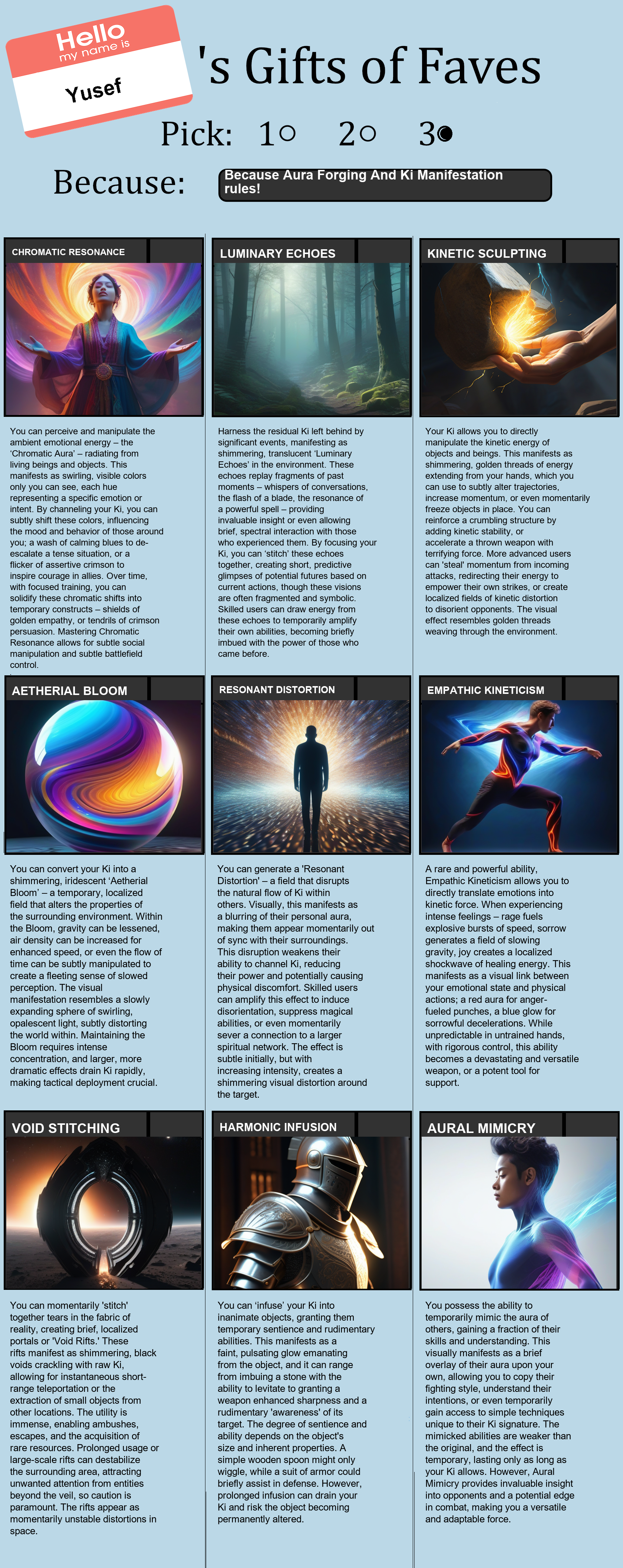 Aura Forging And Ki Manifestation