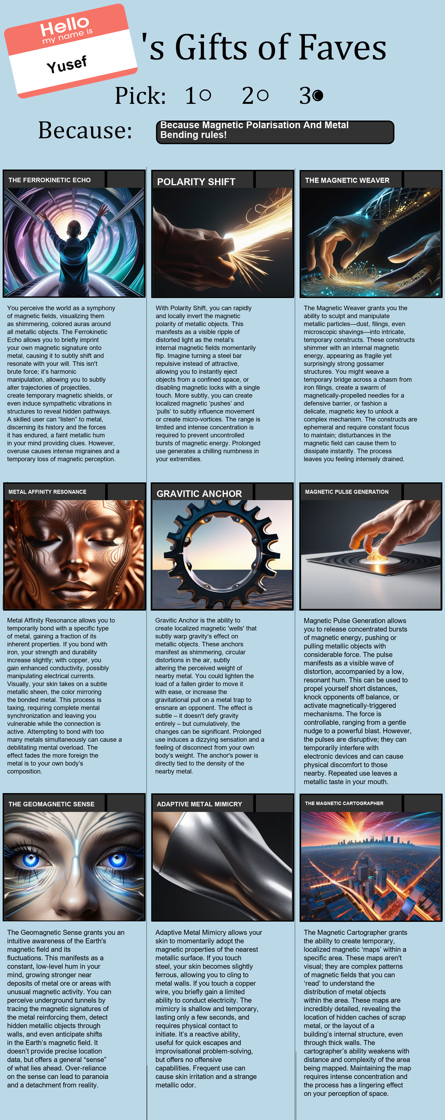 Magnetic Polarisation And Metal Bending